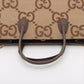 Gucci Jumbo GG Canvas & Leather 2 Way Handbag Brown 678839