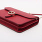 Gucci Interlocking G Leather Chain Shoulder Bag Red 510303