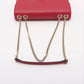 Gucci Interlocking G Leather Chain Shoulder Bag Red 510303