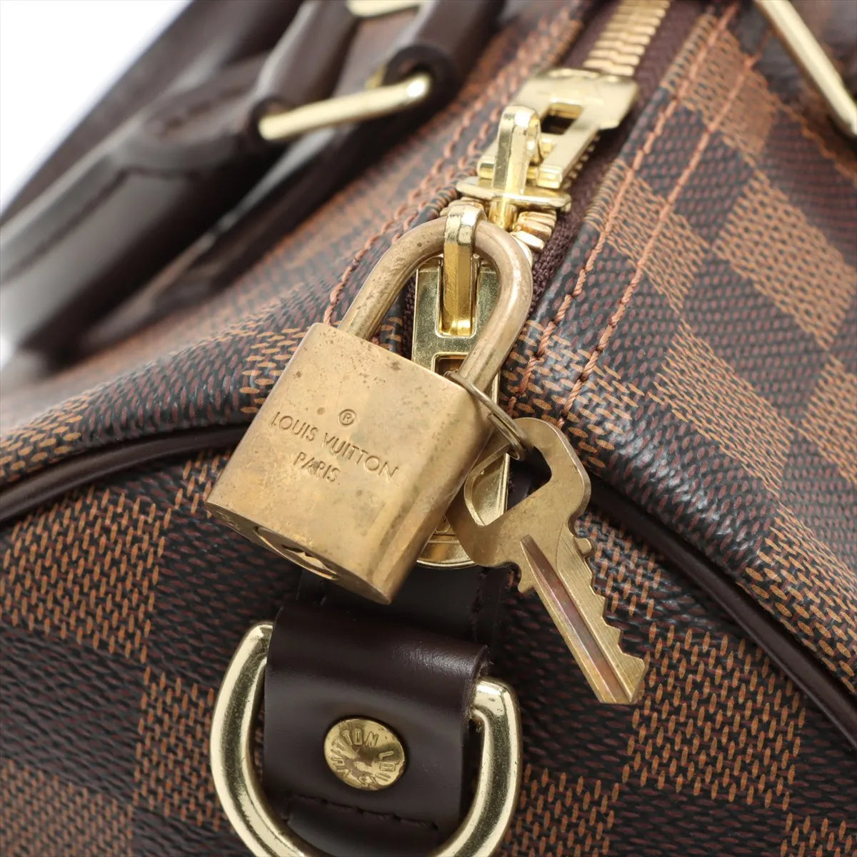 Louis Vuitton Damier Speedy Bandoulière 30 N41183 MB2182 Brown