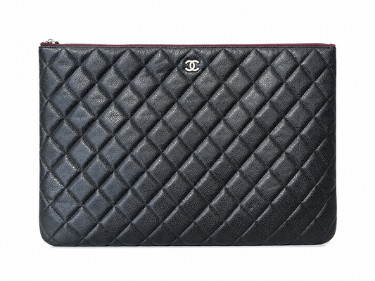 Chanel Black Caviar Pouch Series 21
