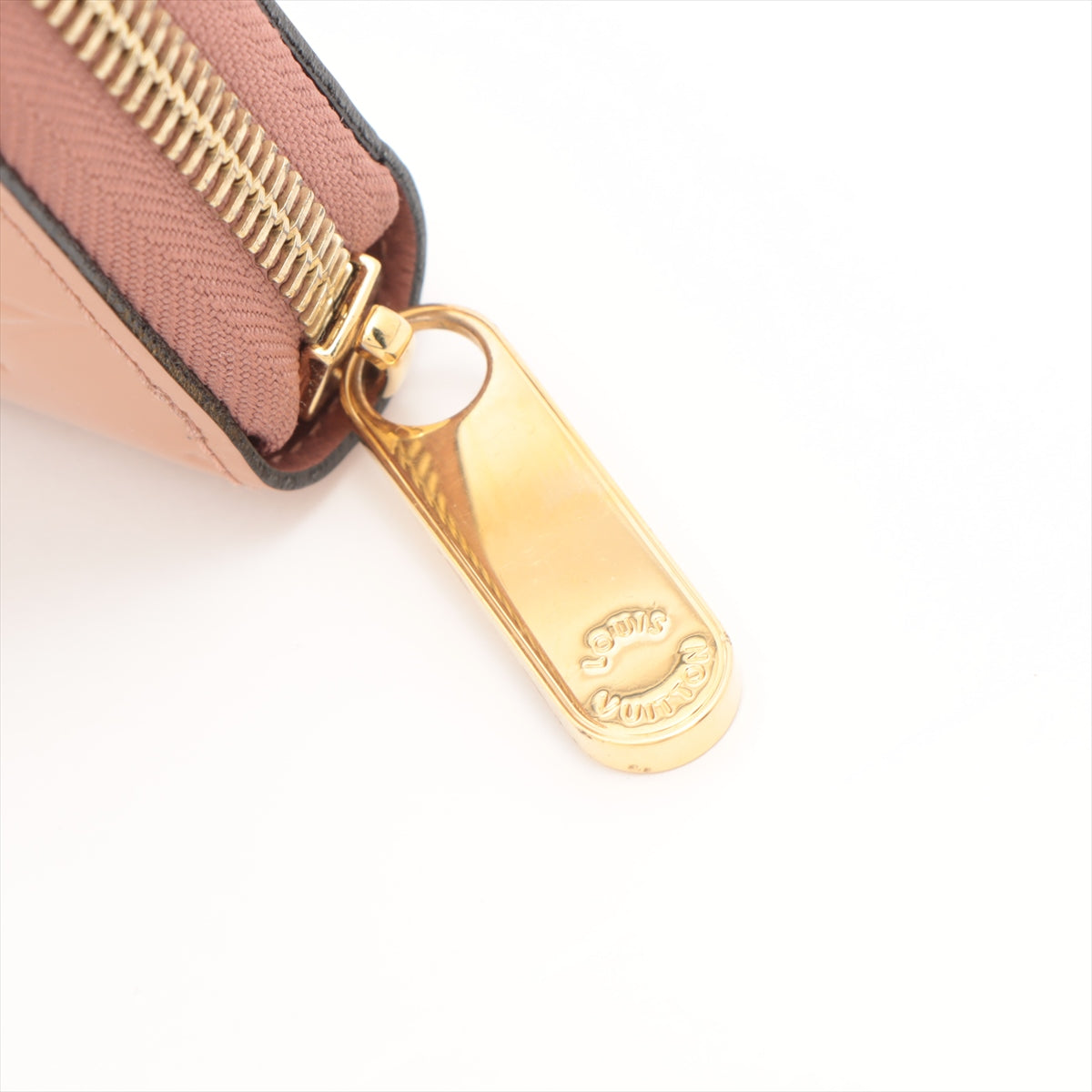 Louis Vuitton Vernis Zippy Wallet M91470 MI5112 Beige Zip Round Wallet
