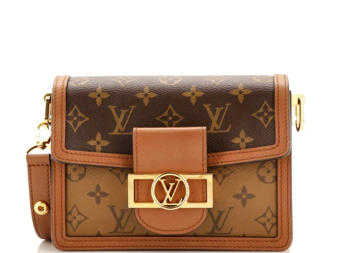 Louis Vuitton Dauphine Shoulder Bag Reverse Monogram Canvas Mini