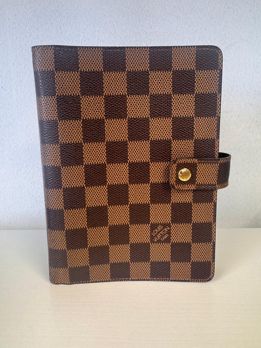 LOUIS VUITTON Damier Ebene Agenda - Medium
