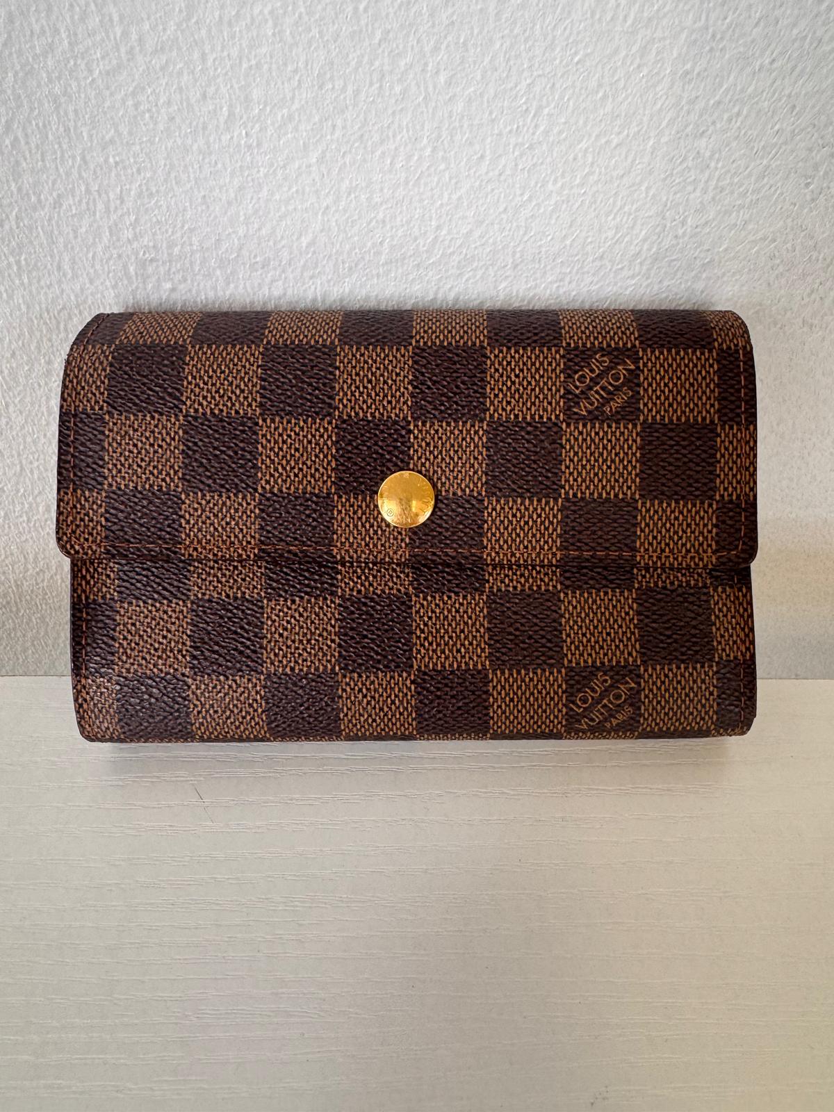 Louis Vuitton Damier Ebene Compact Fold Wallet