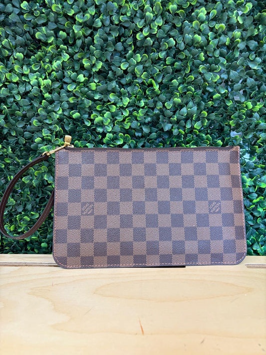 Louis Vuitton Damier Ebene Neverfull Pouch