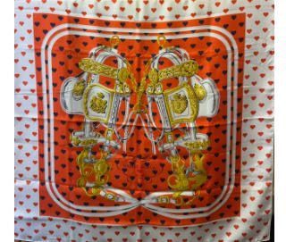 Hermès Brides de Gala Love 90cm Silk Scarf