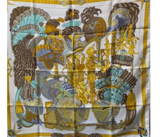 Hermès Carre Tous en Selle 90cm Silk Scarf