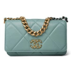 Chanel Tiffany Blue 19 Wallet On Chain