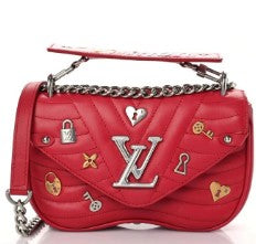 Louis Vuitton Red Love Lock New Wave Chain PM