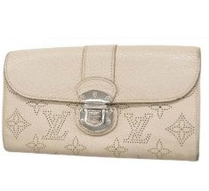 Louis Vuitton White Mahina Long Wallet
