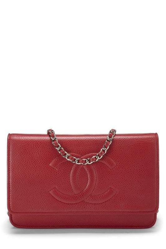 Chanel Burgundy Timeless Wallet On Chain - SKU: LSCC0709004