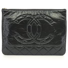 Chanel Black Calf Leather IPAD Pouch - SKU: LSCC0709018