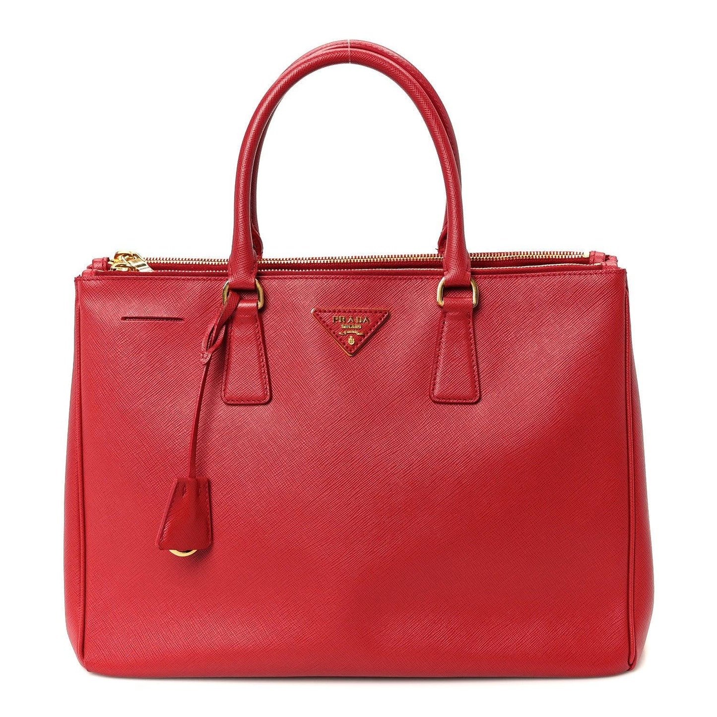 Prada Red Saffiano Leather Tote - SKU: LSCC0709021