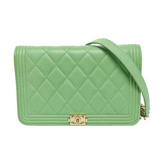 Chanel Green Leboy Wallet On Chain Series 29 - SKU: LSCC0709023