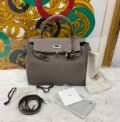 Hermès grey kelly size 28 with platium hardware, togo leather, year 2014 - SKU: LSCC0771032