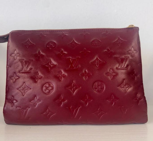 TEST - Louis Vuitton Burgundy Coussin PM