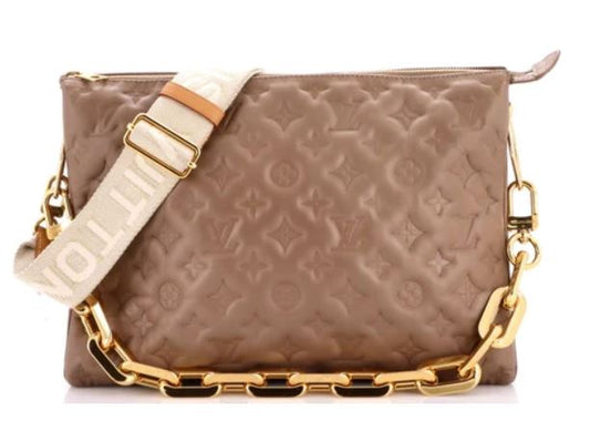 Louis Vuitton Taupe Coussin MM