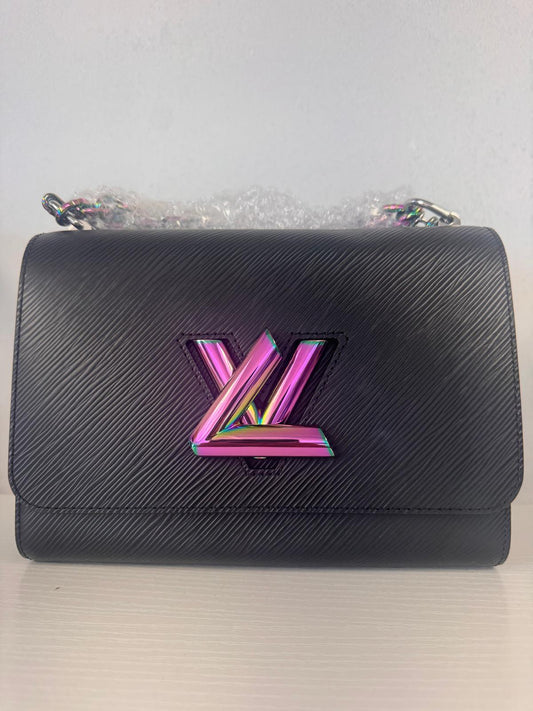 Louis Vuitton Black Epi Twist MM with Oil Spill Hardware