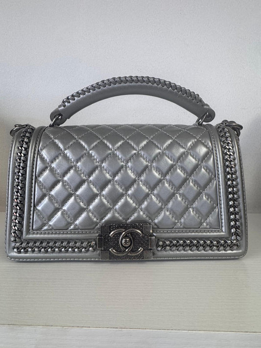 Chanel Silver LeBoy Bag