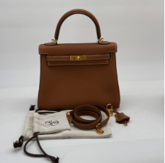 Hermès Gold Clemence Kelly 25 Gold Hardware Stamp K Year 2024