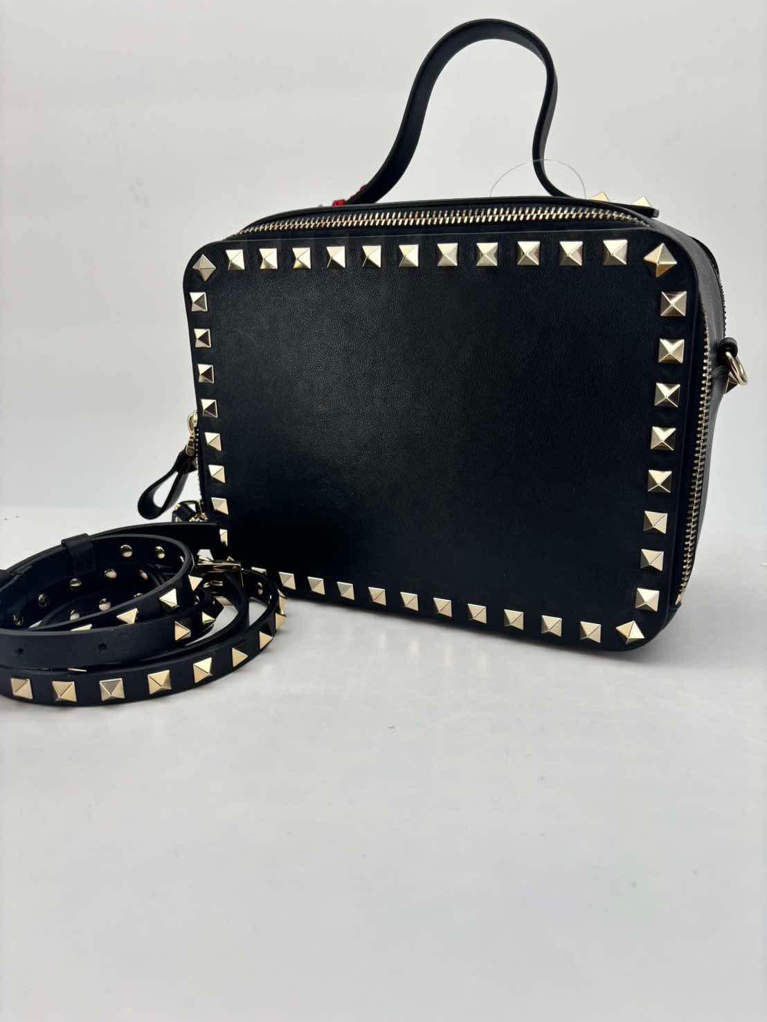 Valentino Garavani Black Rockstud Vanity Crossbody