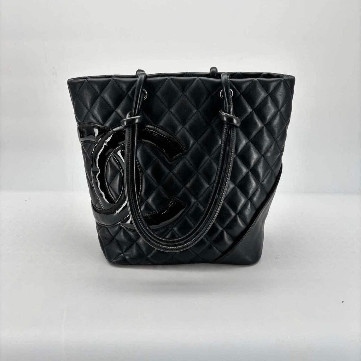 Chanel Black Calfskin Cambon Tote, Series 12, Seal