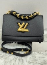LOUIS VUITTON black Epi leather Twist MM
