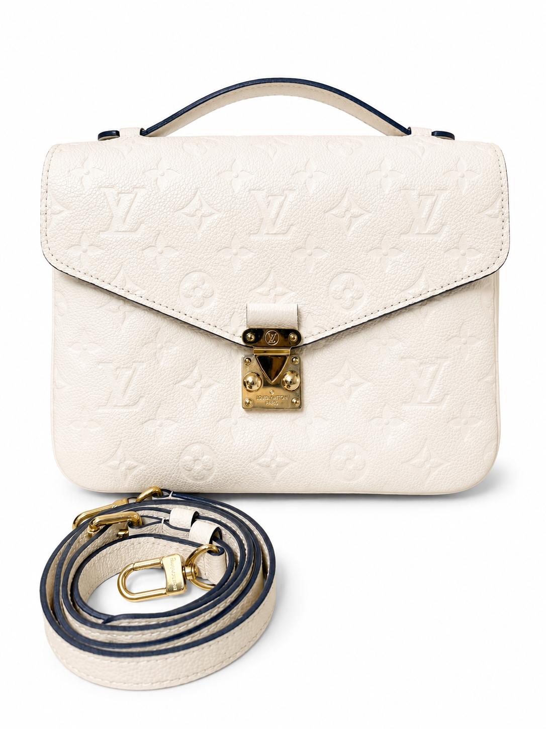 Louis Vuitton Ivory Leather Pochette Metis