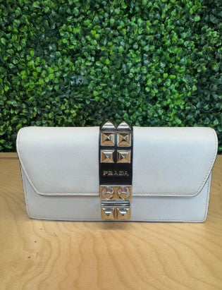 Prada white WOC