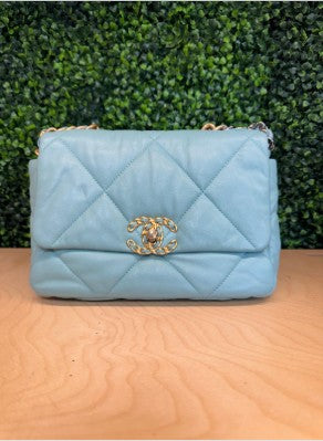 Chanel 19 Light Blue Flap Bag