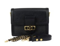 Louis Vuitton Black Epi Dauphine NV MM Bag
