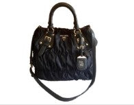 Prada Tessuto Black Nylon Gaufre Tote