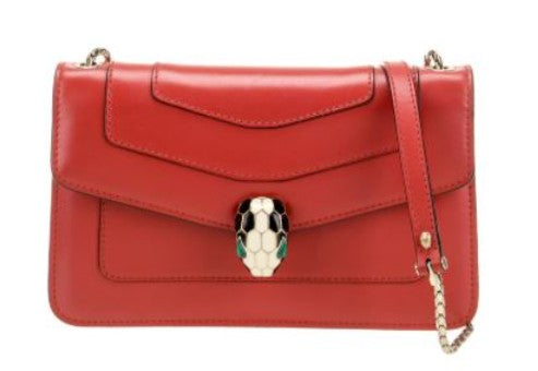 Bvlgari Red Serpenti Forever Crossbody Bag