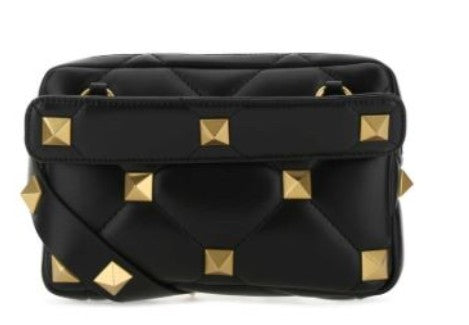 Valentino Black Garavani Roman Stud Crossbody