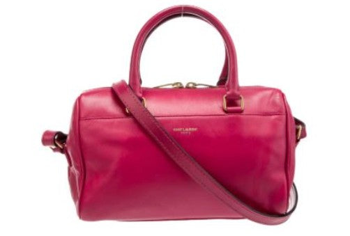 Saint Laurent Pink Leather Boston 2 Way Bag