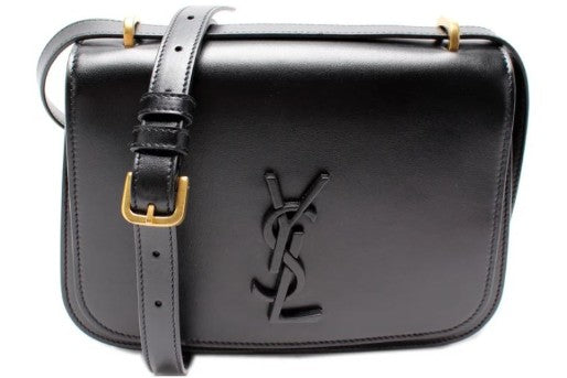 Saint Laurent Black Leather Spontini Crossbody