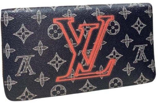 Louis Vuitton Zippy Organizer Monogram Upside Down Ink Navy Wallet
