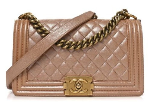 Chanel Le Boy Bronze Medium Handbag
