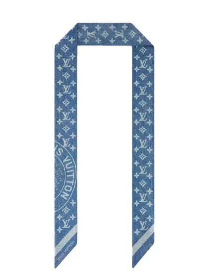 Louis Vuitton Blue Monogram Denim Twilly