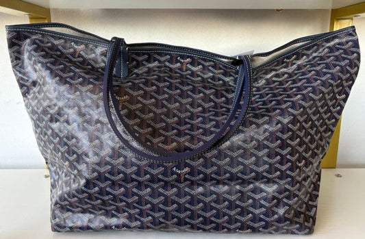 Goyard Navy Saint Louis GM Tote Bag