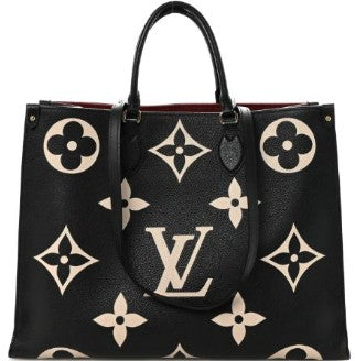 Louis Vuitton Black Leather OnTheGo GM