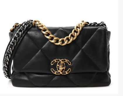 Chanel 19 Black Medium Flap Bag
