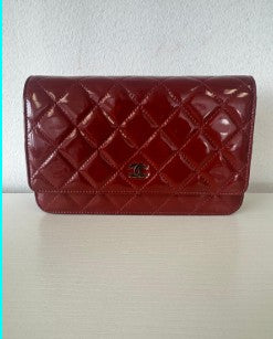 Chanel Red Patent Leather WOC