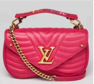 Louis Vuitton Freesia Quilted Leather New Wave Chain MM Bag