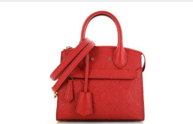 Louis Vuitton Red Empreinte Pont Neuf Crossbody
