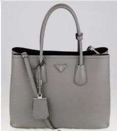 Prada Grey Saffiano Leather Tote