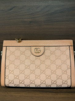 Gucci Ophidia GG Small Shoulder Bag - Pink