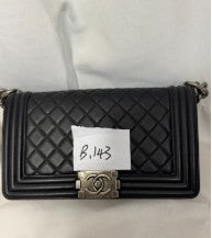 Chanel Black Medium Size Le Boy Series 29 With Seal