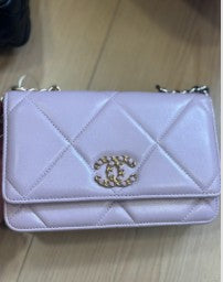 Chanel Pink 19 Wallet On Chain